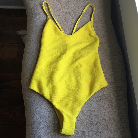 Tezenis Other - Bright yellow one piece super cheeky swimsuit